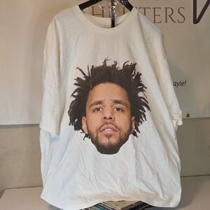 White Graphic Tee with Iconic Print